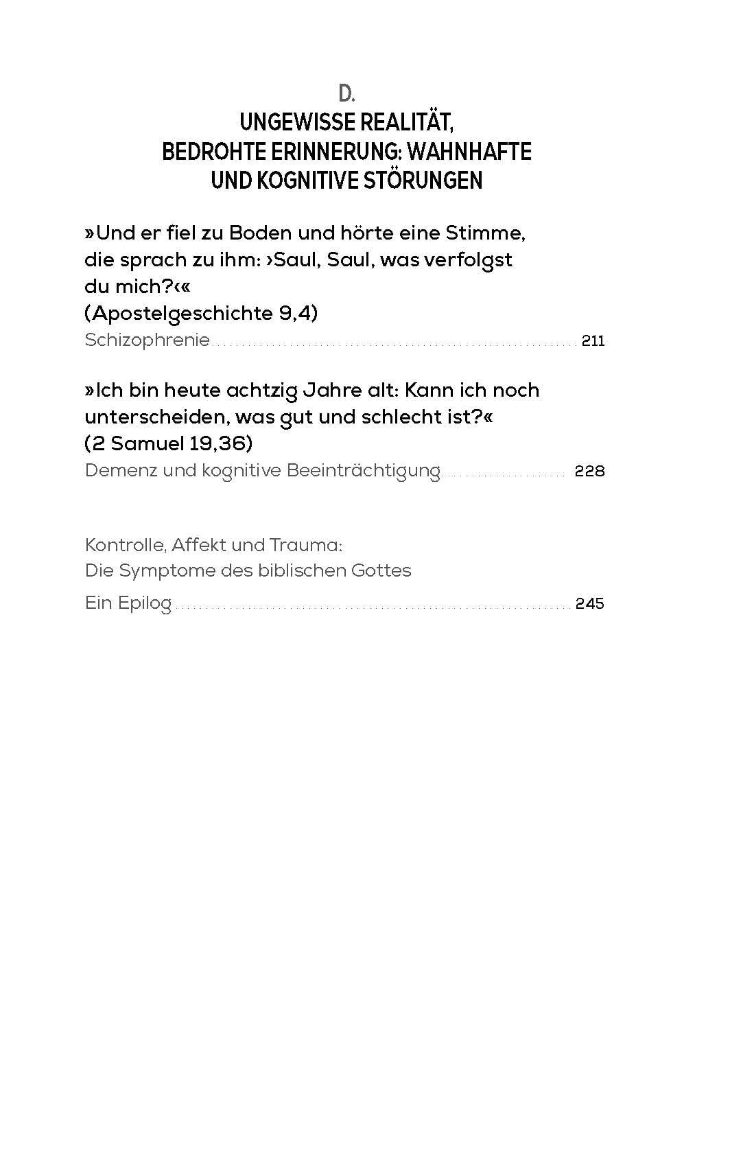 Zwischen Wahn und Weisheit: Psychische Erkrankungen im Leben biblischer Gestalten