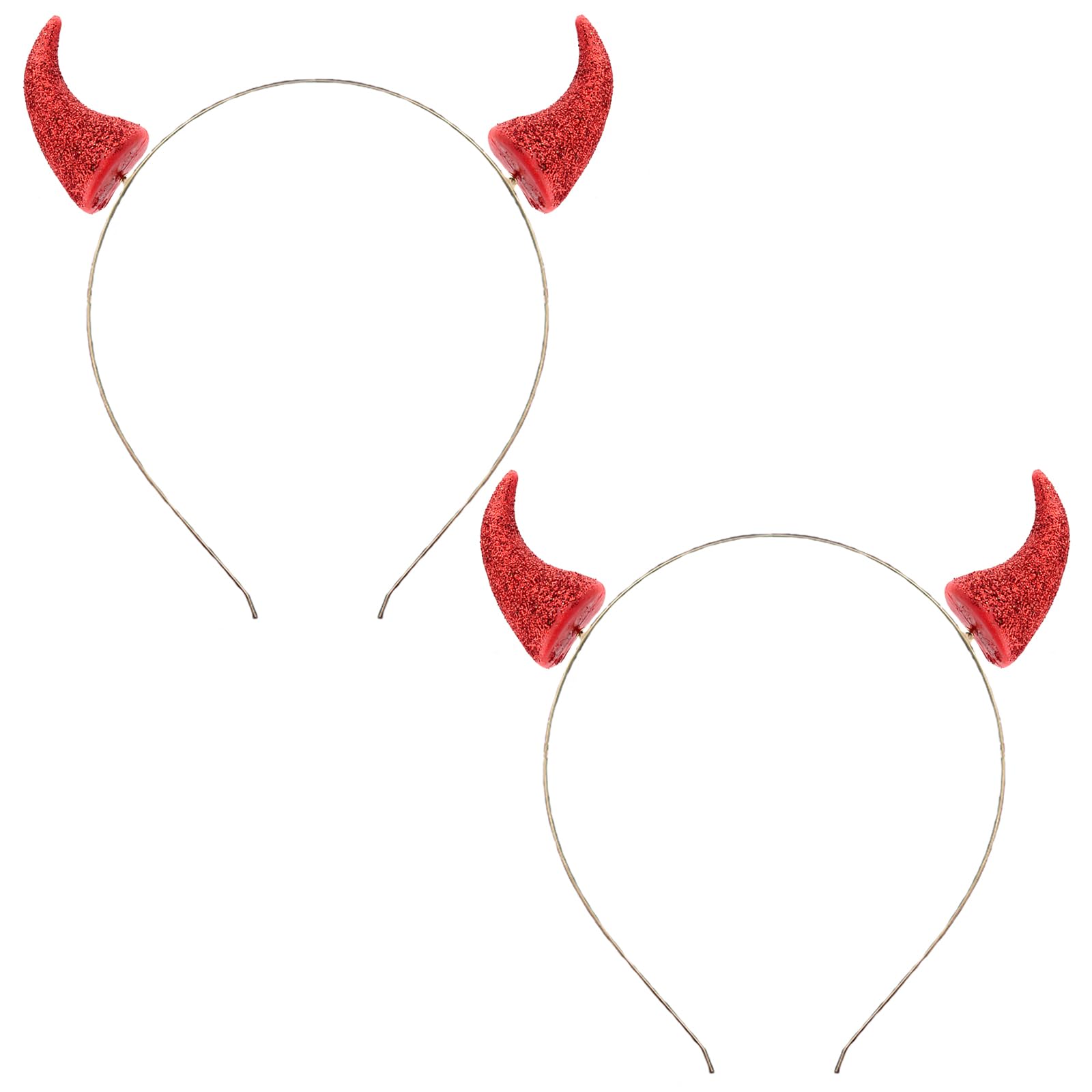 HIPIHOM Teufelshörner Stirnband – Mit Mond Anhänger Für Halloween & Cosplay