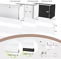 Vista 7 de Persianas motorizadas cebra, persianas opacas automáticas del 85 % para ventanas de interior, funcionan con HomeKit, Alexa, Google Home, persianas