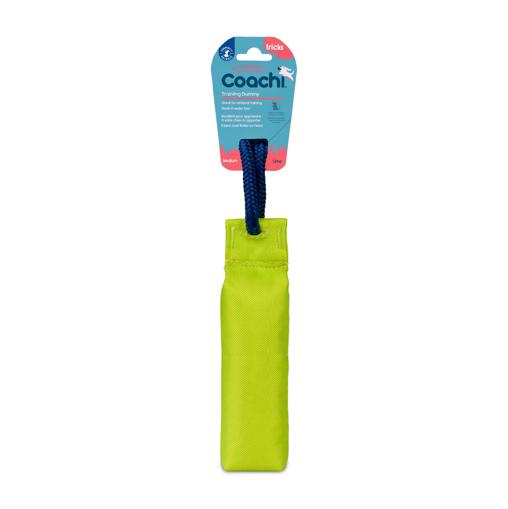 Coachi Canvas Training Dummy, Flotte, à Lancer, Classique des Jouets à rapporter, Dressage de Chiots et Chiens de Chasse. Accessoire pour Chiens de Taille Moyenne.