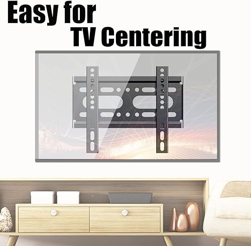 Miniatura 7 de JXMTSPW Soporte de pared para monitor de pantalla de 14 a 42 pulgadas, soporte de TV de perfil bajo, soporte de pared plano fijo, capacidad de 55.1