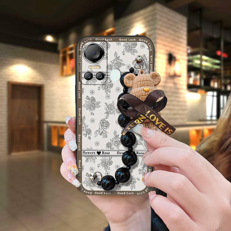 Cute Cartoon Phone Case For TCL 501/T433D Durable Back Cover Soft Case Phone Lens Protection Dirt-resistant Quicksand