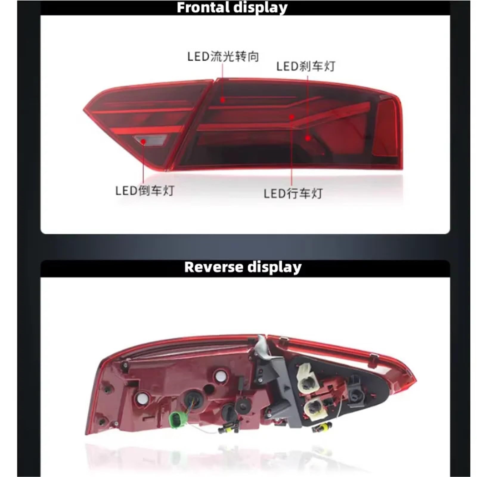 luces de funcionamiento Conjunto luces traseras para A5 2008-2016 S5, luces dinámicas circulación diurna, piezas lámpara para automóvil Luces Remolque
