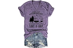 Funny Welcome to Camp Quitcherbitchin V-Neck T-Shirt