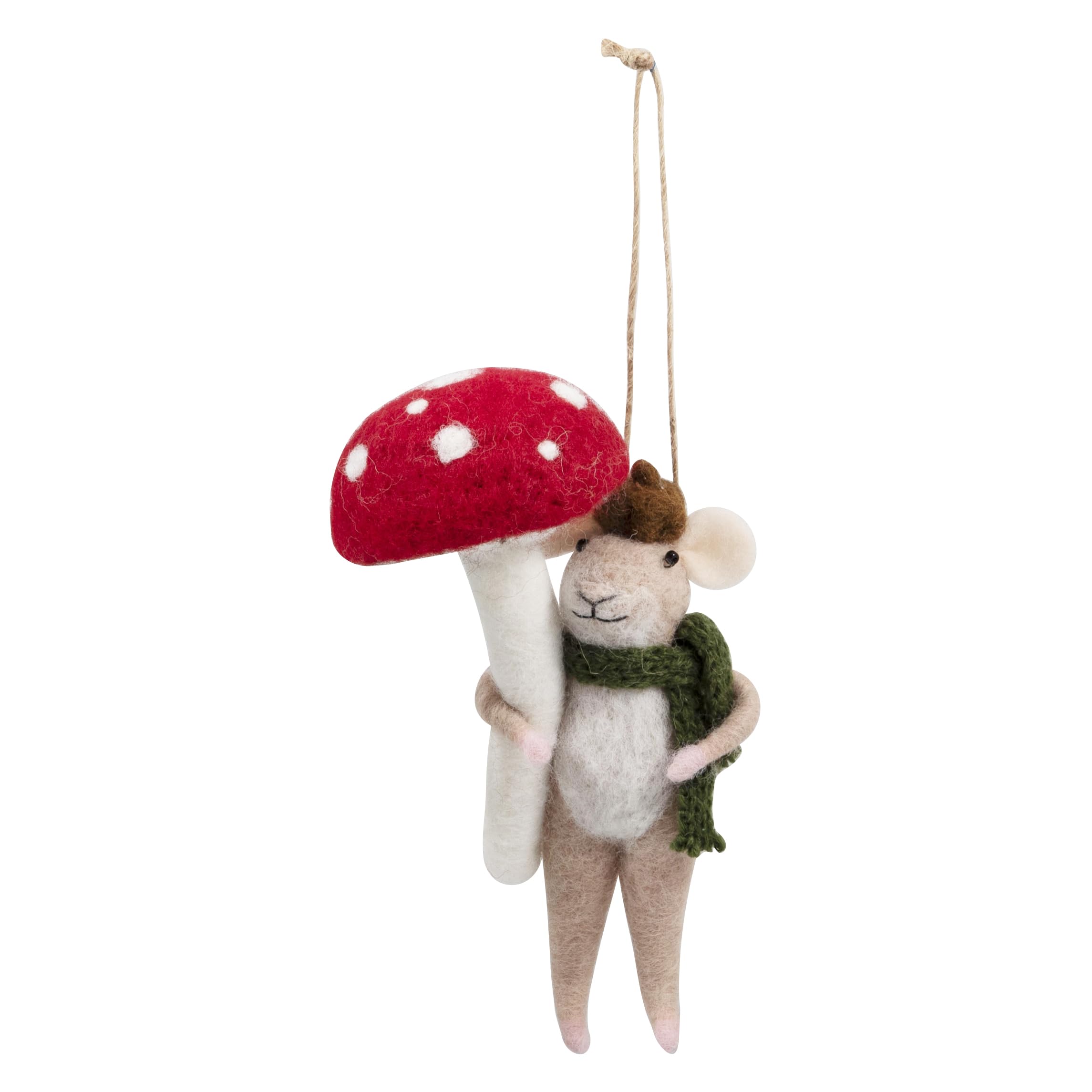 Trimits Needle Felting Craft Kit, Includes Roving Wool Needle Stuffing Instructions, Woodland Mouse, 9 x 14cm