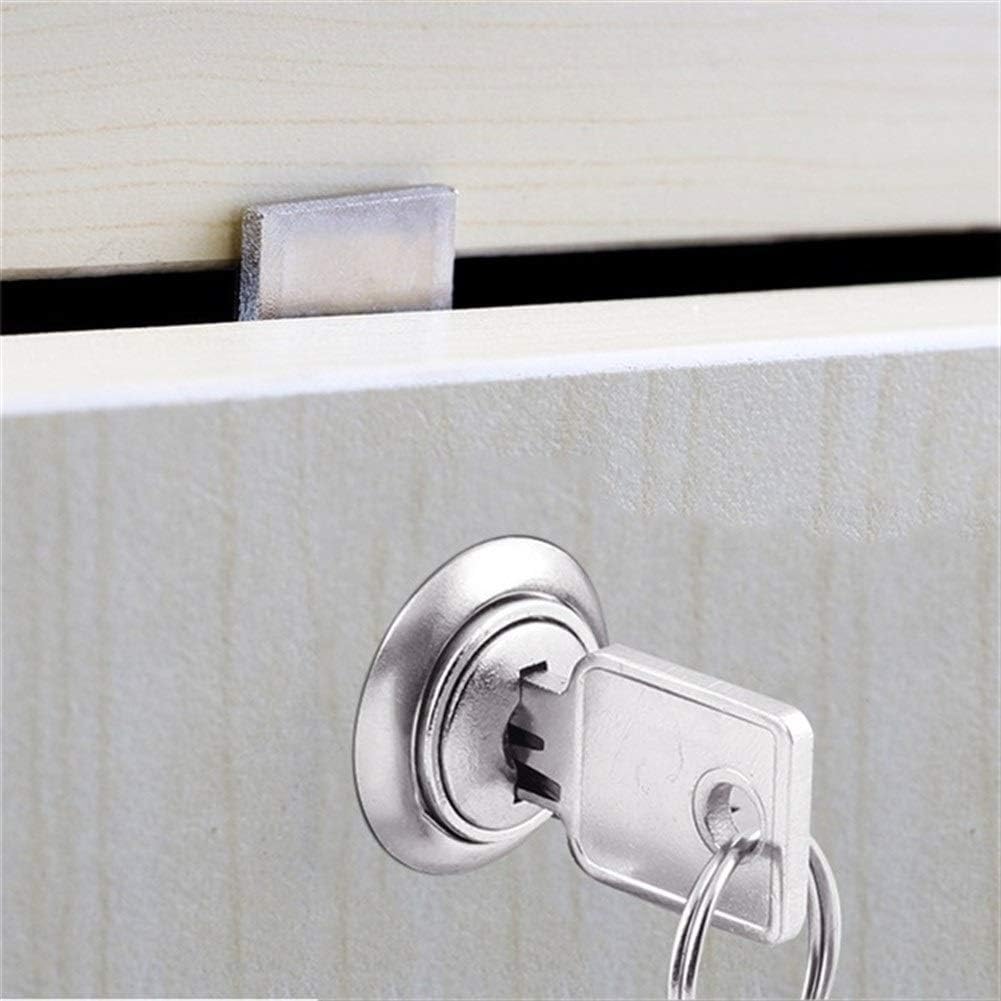 10pcs 22mm 32mm Copper Drawer Locks with 2 Keys Lock Furniture Hardware Door Cabinet Lock for Office Desk Letter Box Cam Locks (Color : 138 32 2)
