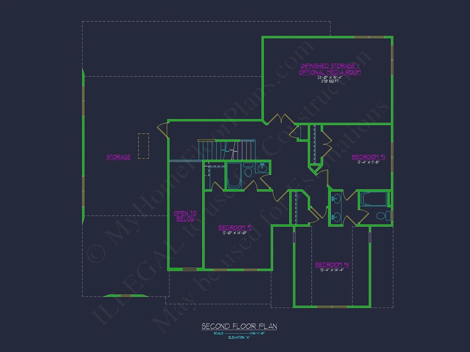 10-1488 HOUSE PLAN - Modern Craftsman House Plan with Versatile Floor Designs