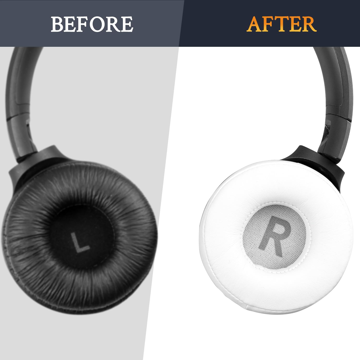 Coussinets Remplacement Pour Casque JBL Tune - Mousse Mémoire, Noir, 70mm - Confort Amélioré Et Isolation Sonore