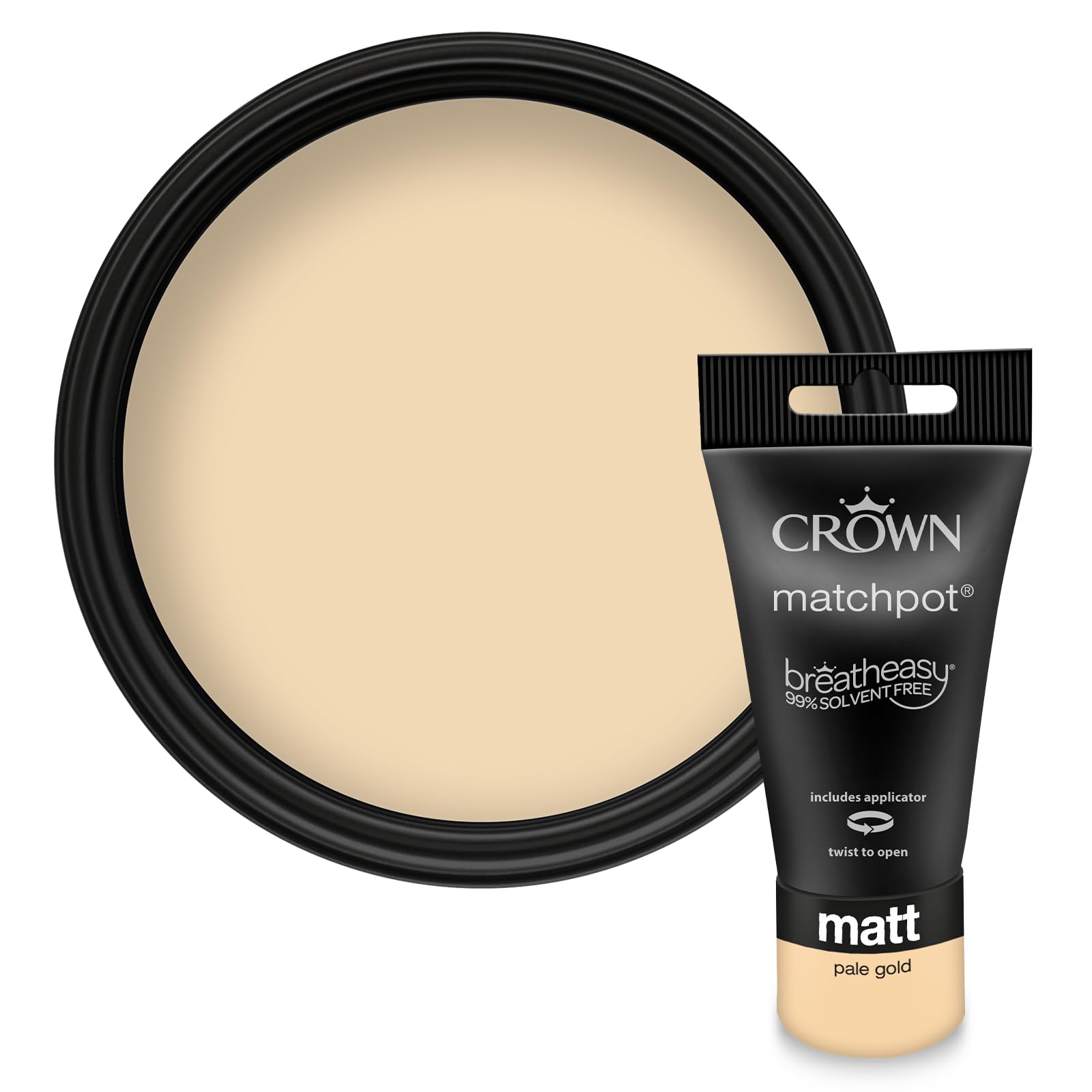 Crown Matt Emulsion Pale Gold 40Ml