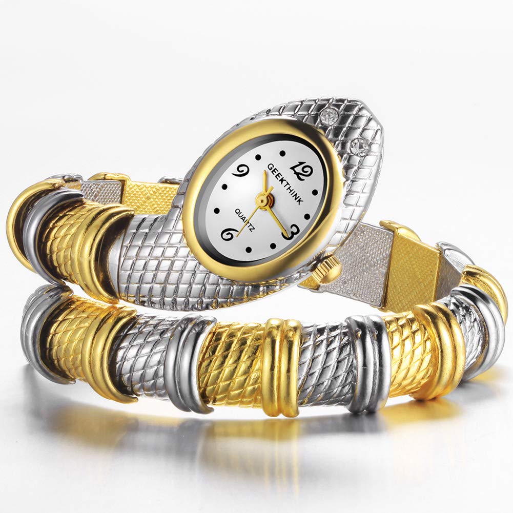 XuBa Vrouwen Armband Polshorloge Mode Slang Gevormd