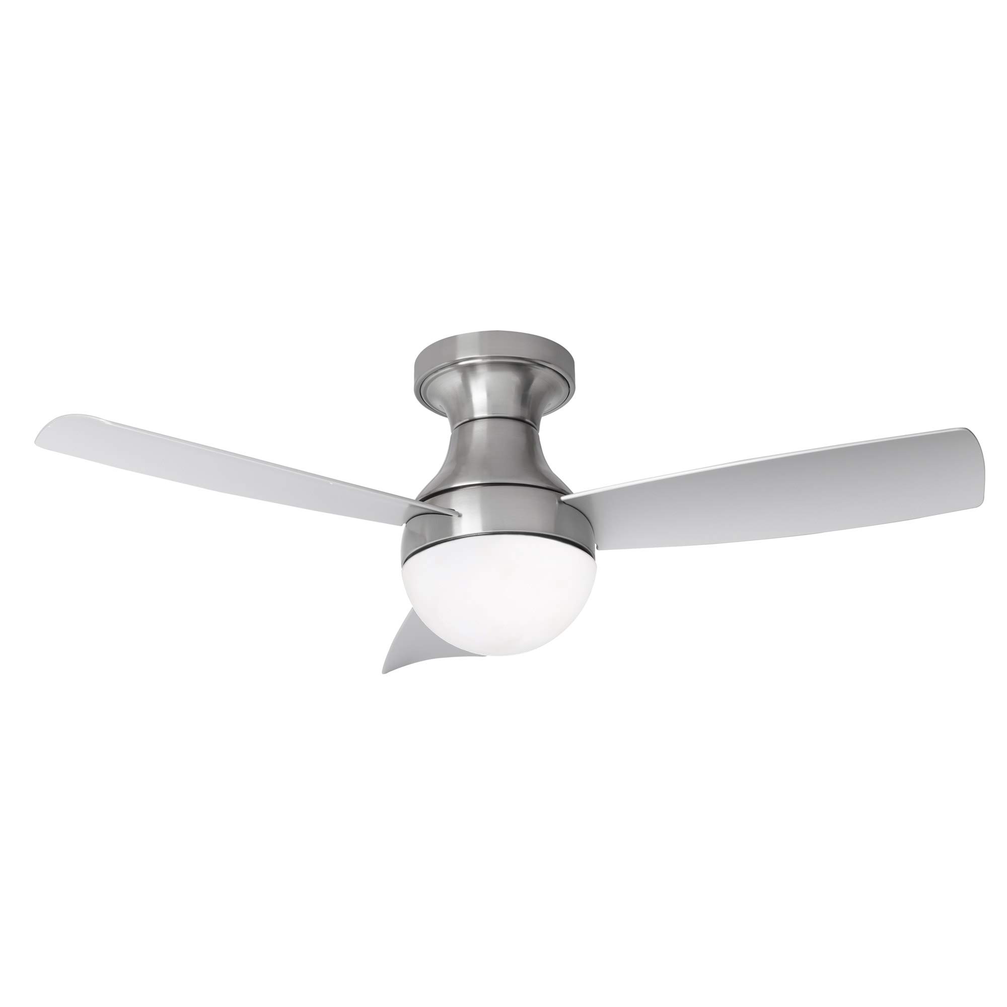Buy Orb Indoor 3Blade Smart Flush Mount Ceiling Fan 44in Brushed
