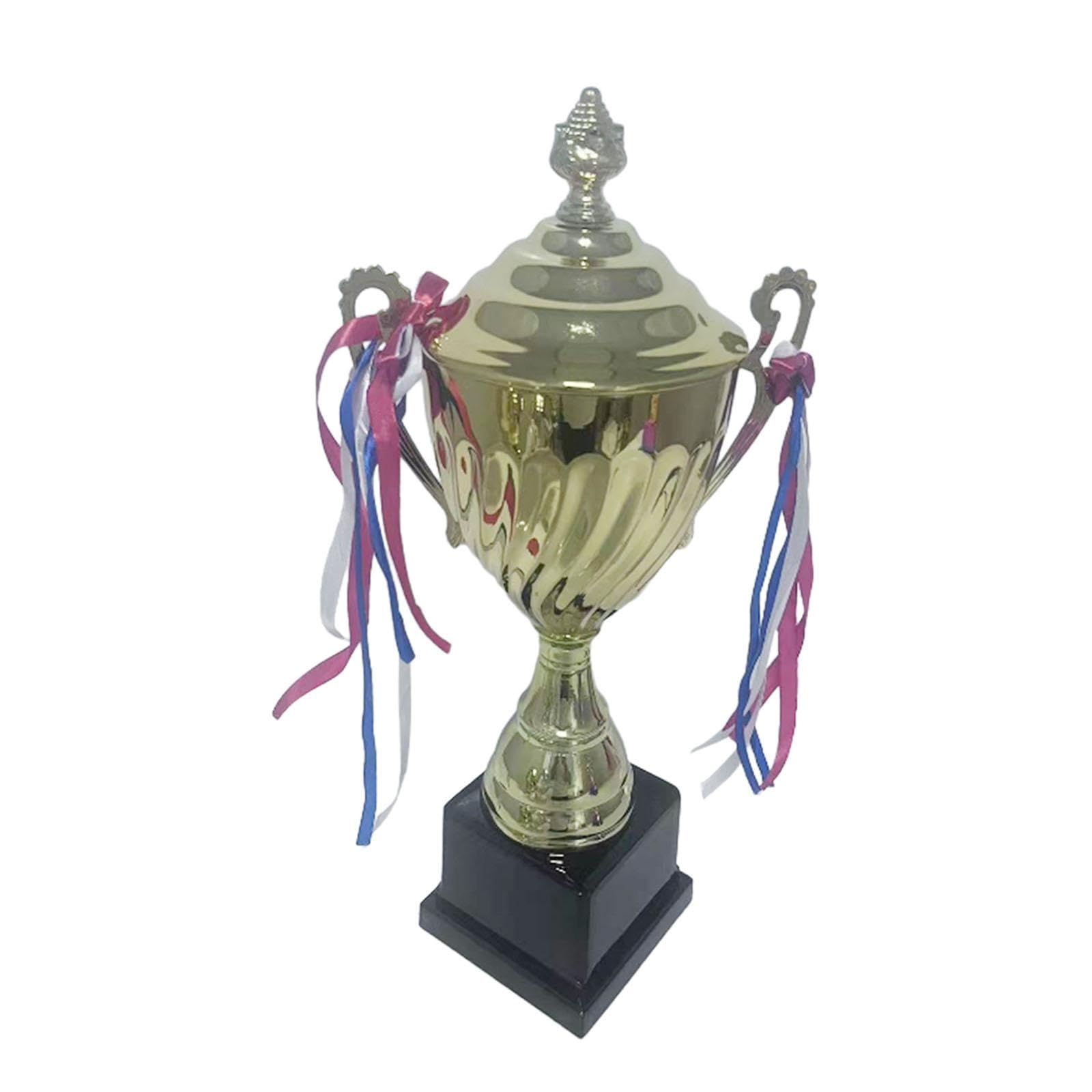 Amagogo Fußball Trophäe Pokal Fans Souvenirs Wettbewerbe Award Trophäe mit Sockel für Sport Meisterschaft Karneval Sieger Teamwork Award