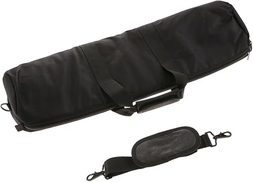 Miniatura 7 de pistro Bolsa de transporte acolchada para trípode fotográfico de 24 pulgadas con correa ajustable, funda resistente para soportes de luz, soportes