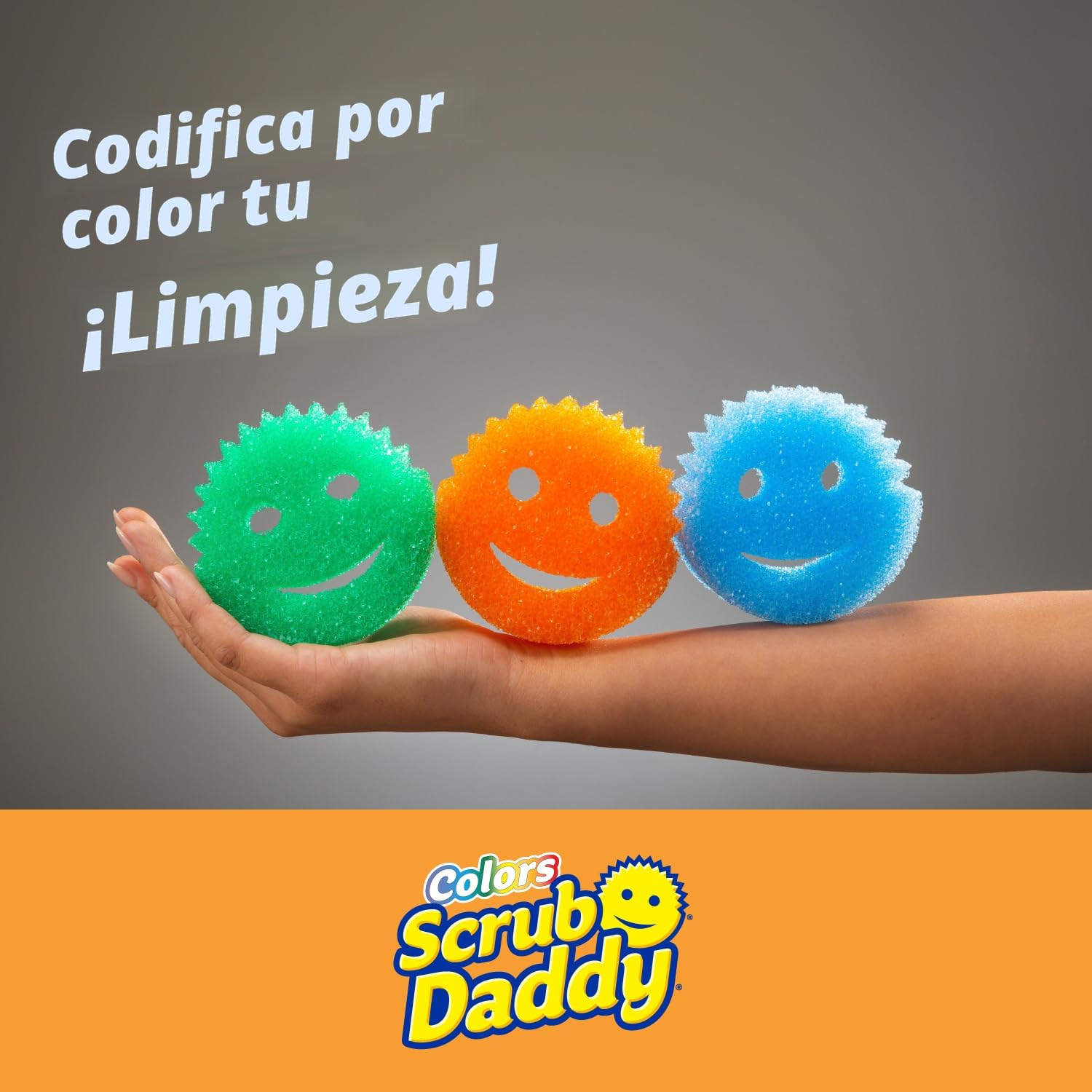 Esponjas Super SCRUBBY Pack 3 - Multiusos, Reutilizables, Textura Flexible, Para Cocina Y Baño