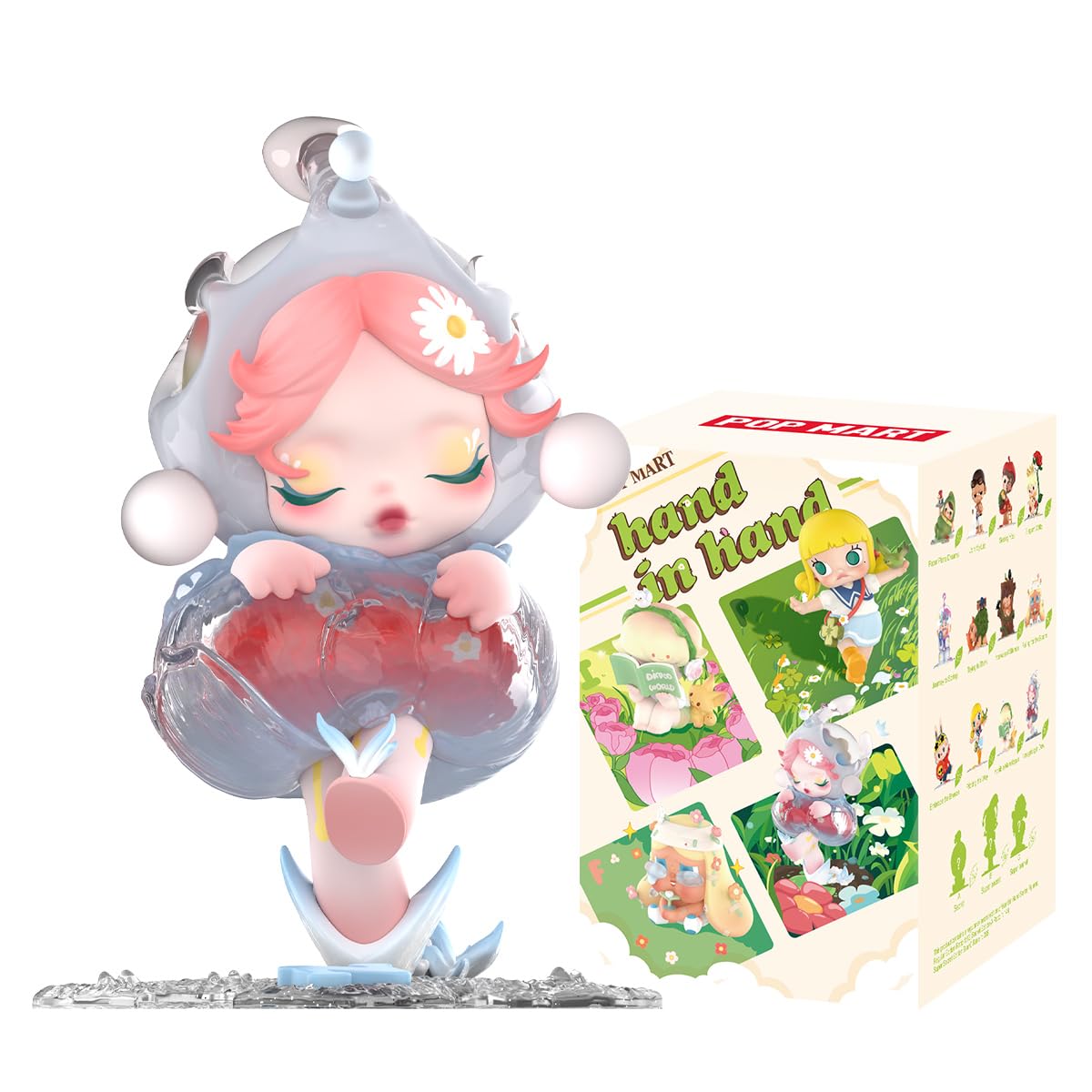 POP MART Hand in Hand Series Figures 1Box Articulated Character Premium Design Gifts for Women Fan-Favorite Chic Art Toy Action Figure, Gift Hihsf 1 Box