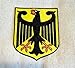 Germany Coat of Arms Patch German Eagle Shield Embroidered Iron-On Aufnäher