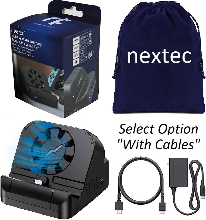 Vista 2 de Switch Dock para Nintendo SwitchSwitch OLED (estación de acoplamiento de interruptor Nintendo para TV y base de carga) Soporte adaptador de TV