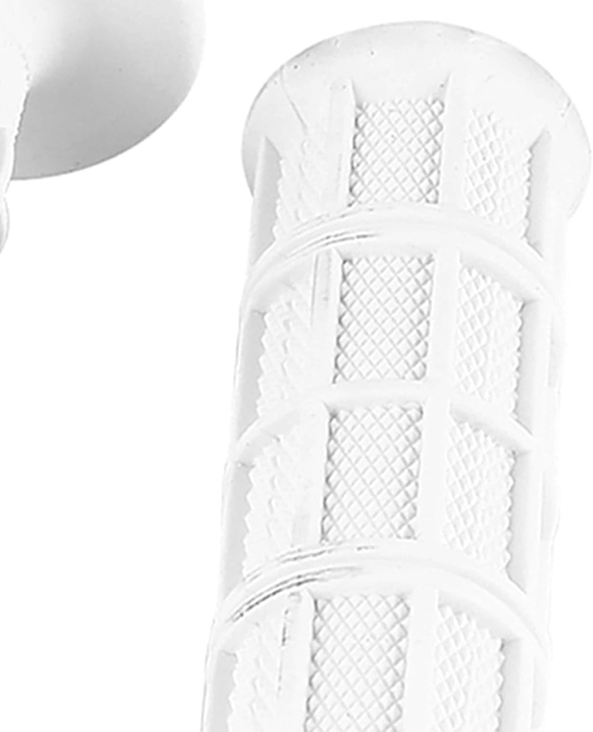 Ejoyous Motorcycle Hand Grips, 22mm 7/8 Universal Vintage Soft Rubber Handle Bar, Motorcycle Accessories Hand Grips for Motorcycle Motocross Scooter Dirt Bike (White)