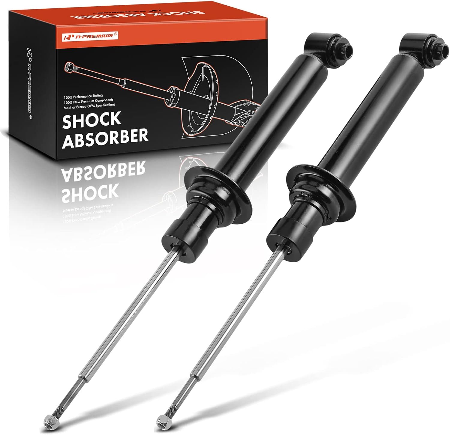 A-Premium Rear Shock Absorber Compatible with BMW 525i 1995 2001-2003, E39 Series 528i 1997-2000, 530i 2001-2003, 540i 1997-2003, Driver and Passenger Side 2-PC Set