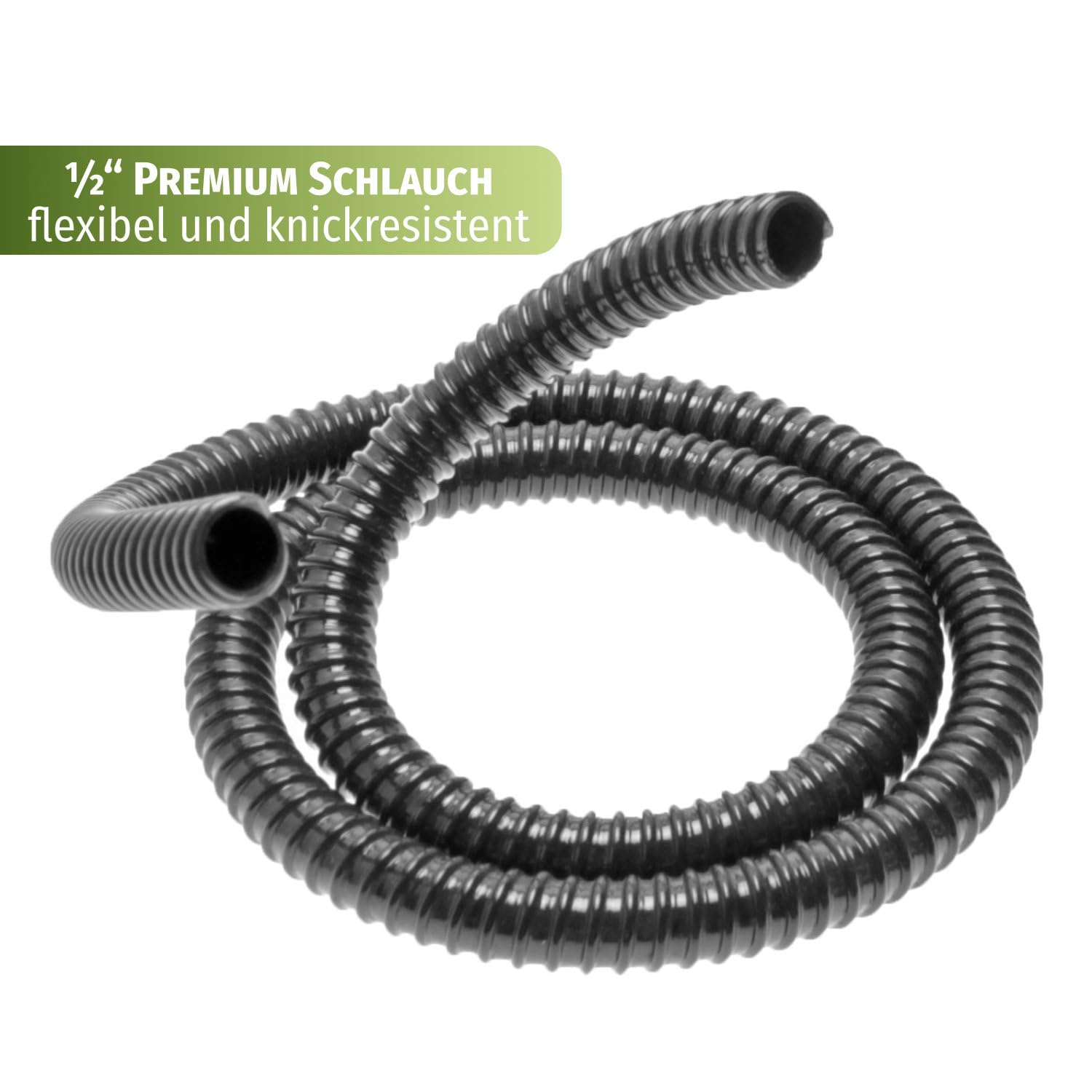 CLGarden Solar Springbrunnenpumpe NASP4-S Set mit Akku LED Beleuchtung Schlauch Pumpe für Springbrunnen Quellstein Garten Brunnen 500 l/h 12V