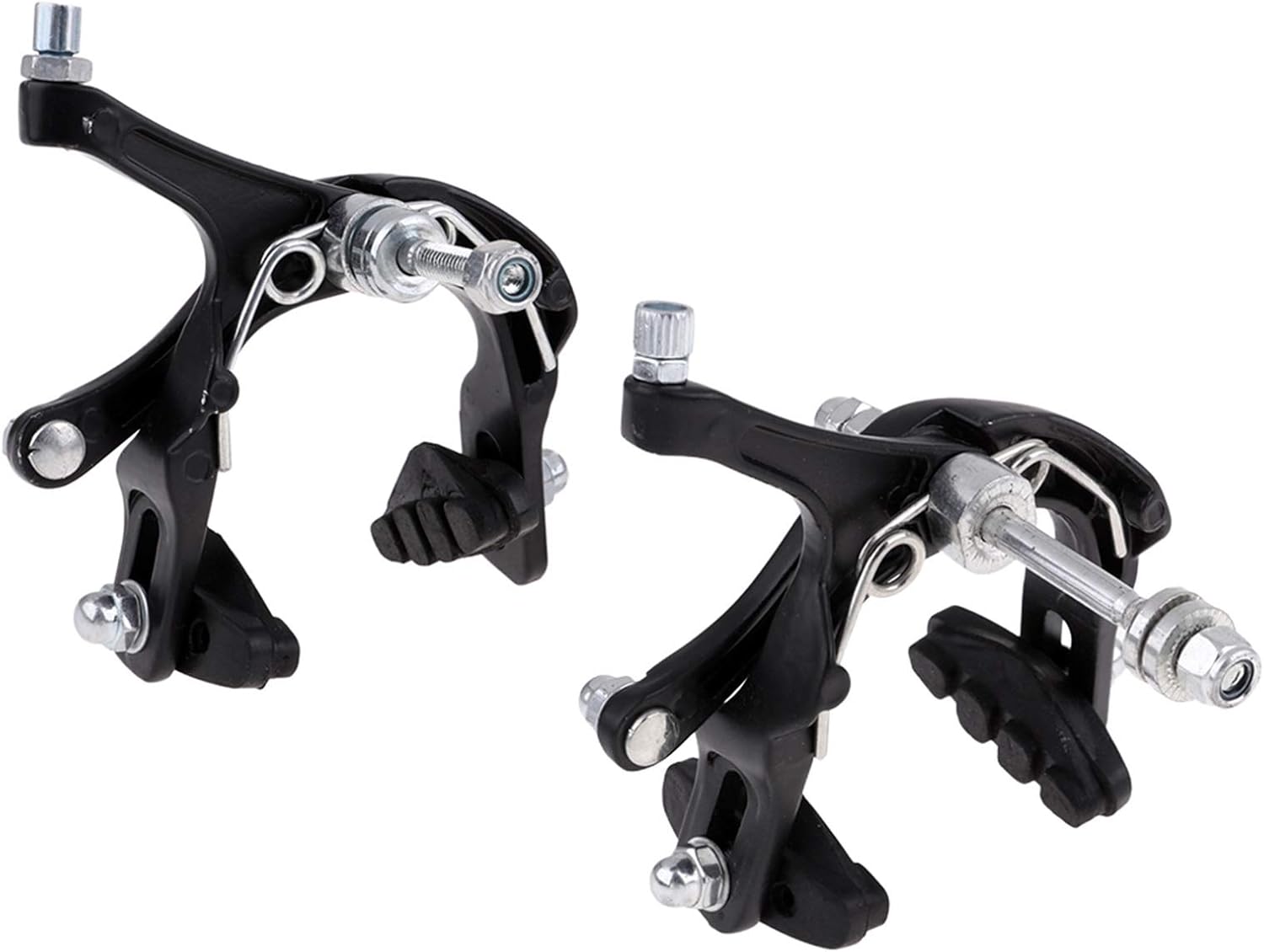 2-Piece Bicycle Brake C-Caliper System Front and Rear Pull Brake Long Arm Clamp Quick Release Bike Lever Cable Housing Set for Bicycles