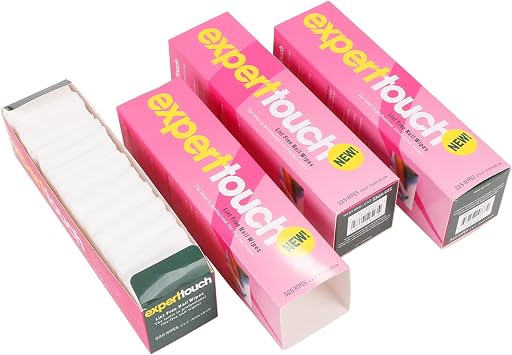 975 Pieces Nail Wipes for Gel Nails Lint Free, Cotton Pad Nail Wipe 3 Boxes