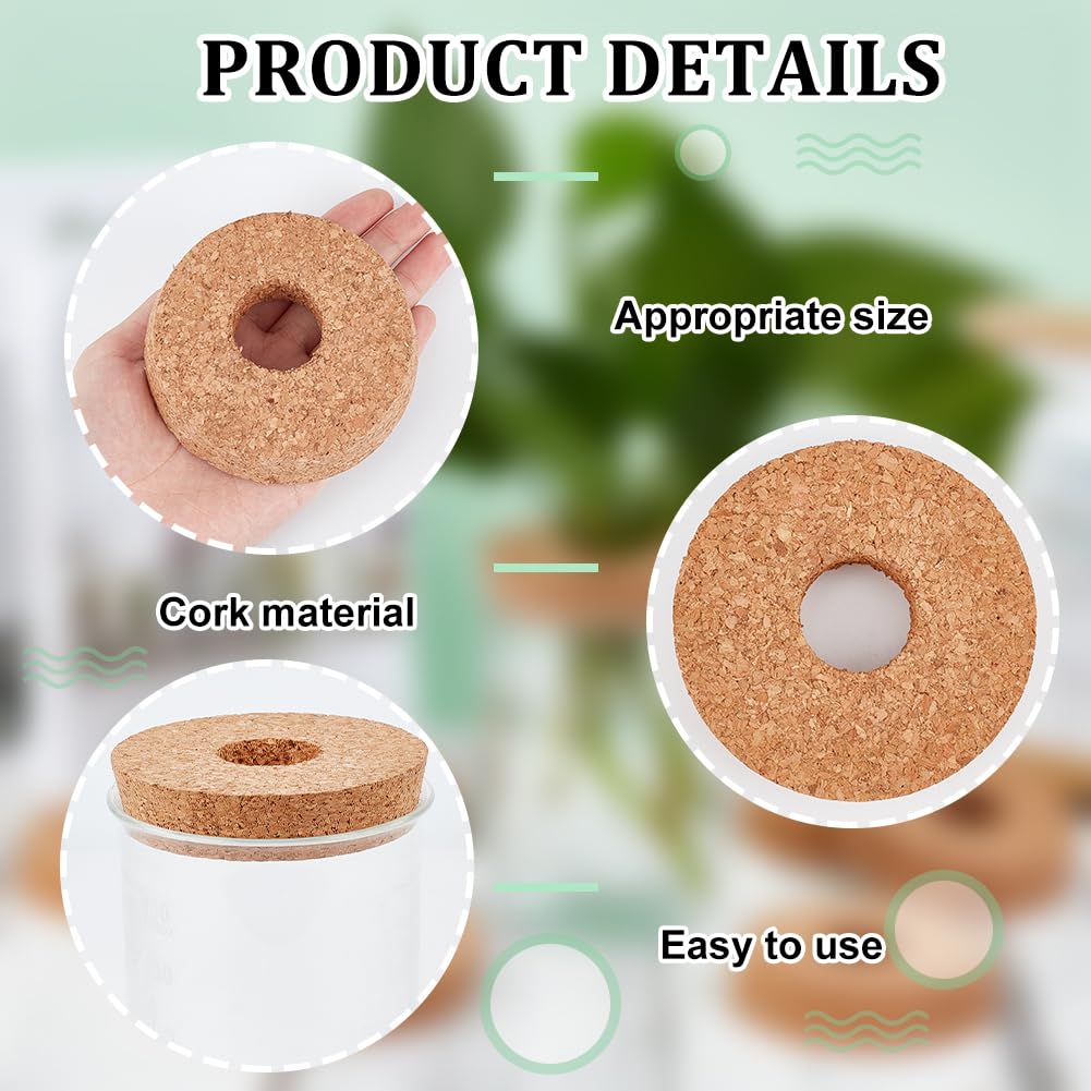 Amazon｜OLYCRAFT 6個 コルク栓 84~90x19mm 穴24.5mm 木製 水耕花瓶