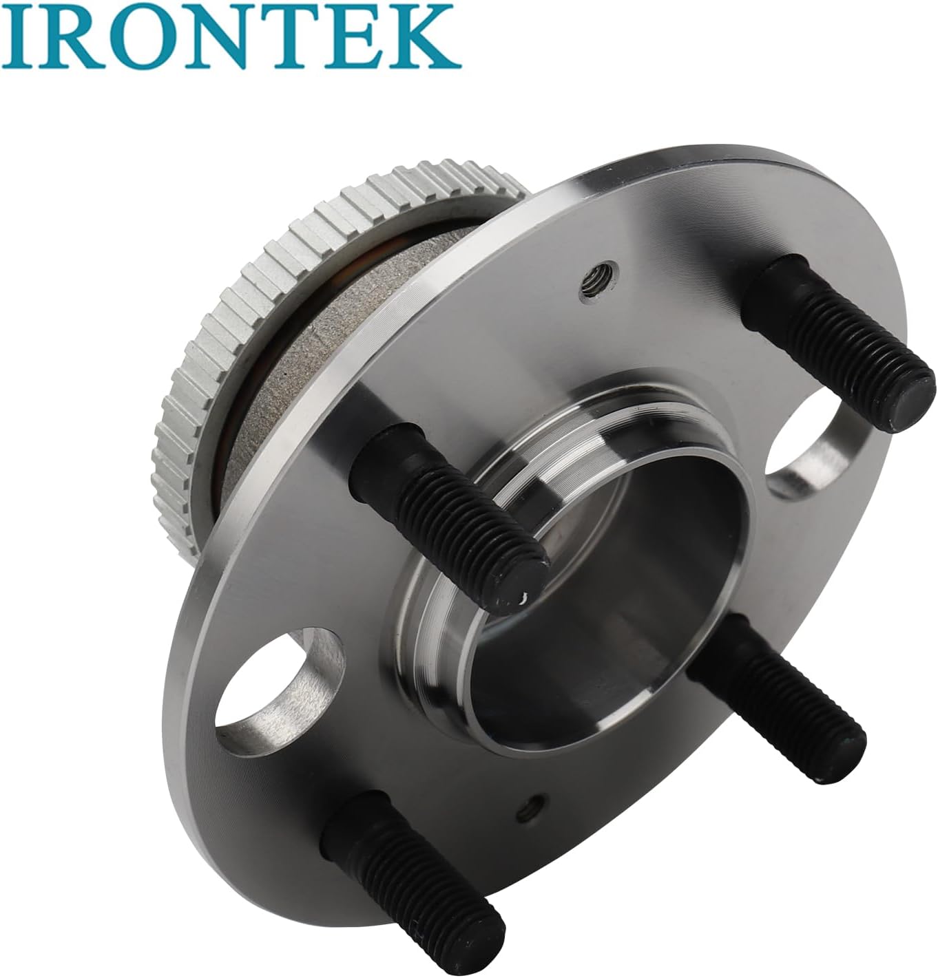 IRONTEK 513105 Rear Wheel Hub and Bearing Assembly Compatible for Acura 90-01 Integra, for Honda 92-00 Civic/95-97 Civic del Sol; 4 Lugs w/ABS 1PCS Wheel Bearing and Hub