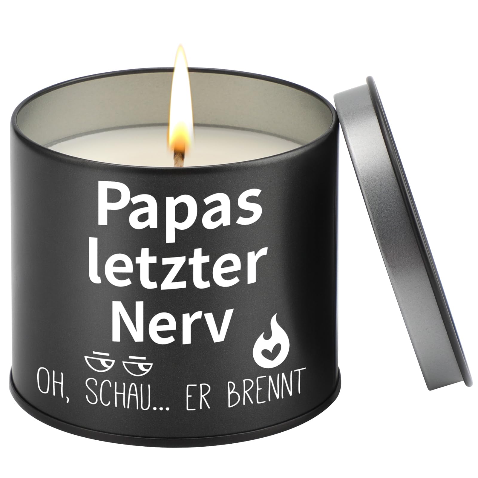 PRSTENLY Vatertagsgeschenk für Papa, 9OZ Kerze Geburtstagsgeschenk für Papa, Geschenke für Vater Opa von Kindern zum Vatertag Geburtstag Weihnachten Ostern