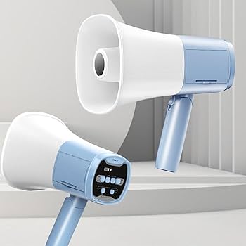 拡声器 Amazon | Siuhuig 災害 緊急時拡声器 ハンドマイク付メガホン