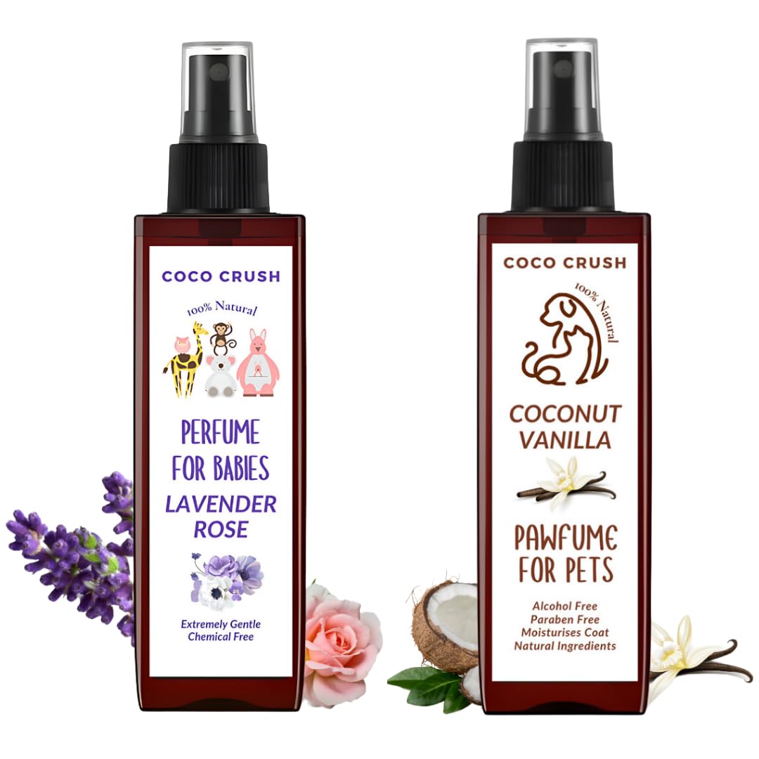 100% Natural Baby Perfume Duo: Rose Lavender & Coconut Vanilla | Gentle, Mild, Safe, & Unisex Fragrances | Dermatologically Tested (2 * 50ML) (100ML)-image-30