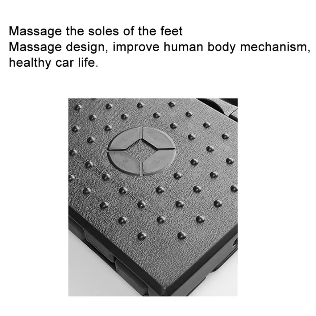 Generic Fußstütze 4-Fach höhenverstellbare Fußstütze unter dem Schreibtisch mit abnehmbarem weichem Fußstützenpolster, max. Belastung 100 kg, ergonomisches Design zur Linderung von Rücken