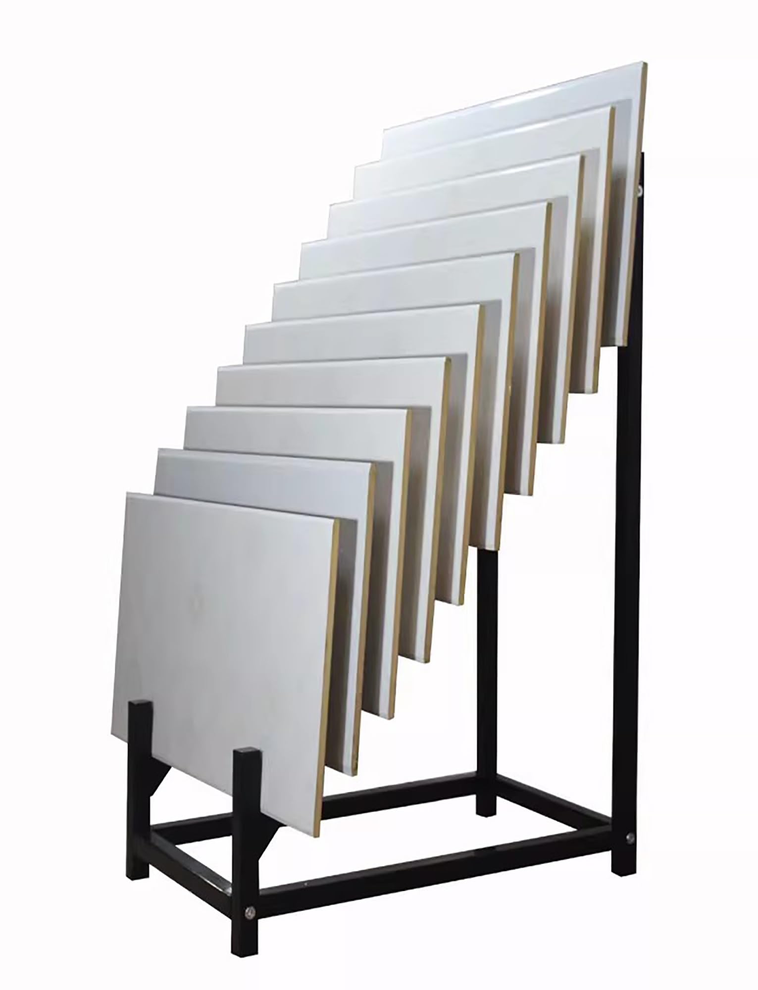 DFGHNBVC Portable Ceramic Tile Display Stand, Flooring And Wood Plate Storage Rack For Retail Stores, For Building Material Samples,Without Wheels-W35Cm