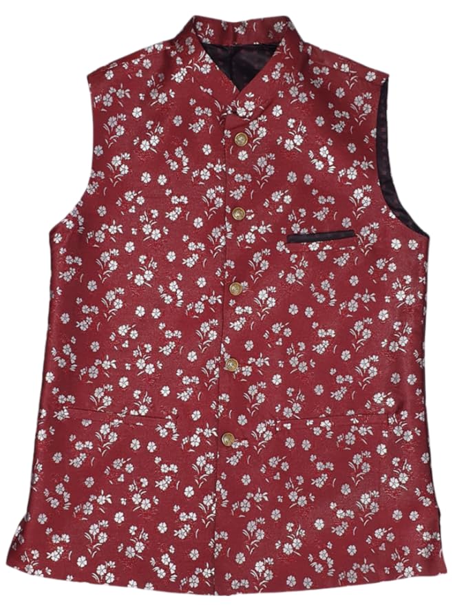 Men's Embroidered Nehru Jacket, Versatile Style for Formal and Casual Events-image-35