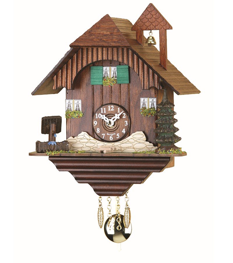 Reloj de cuco miniatura Trenkle TU 2039 PQ artesanal de la Selva Negra