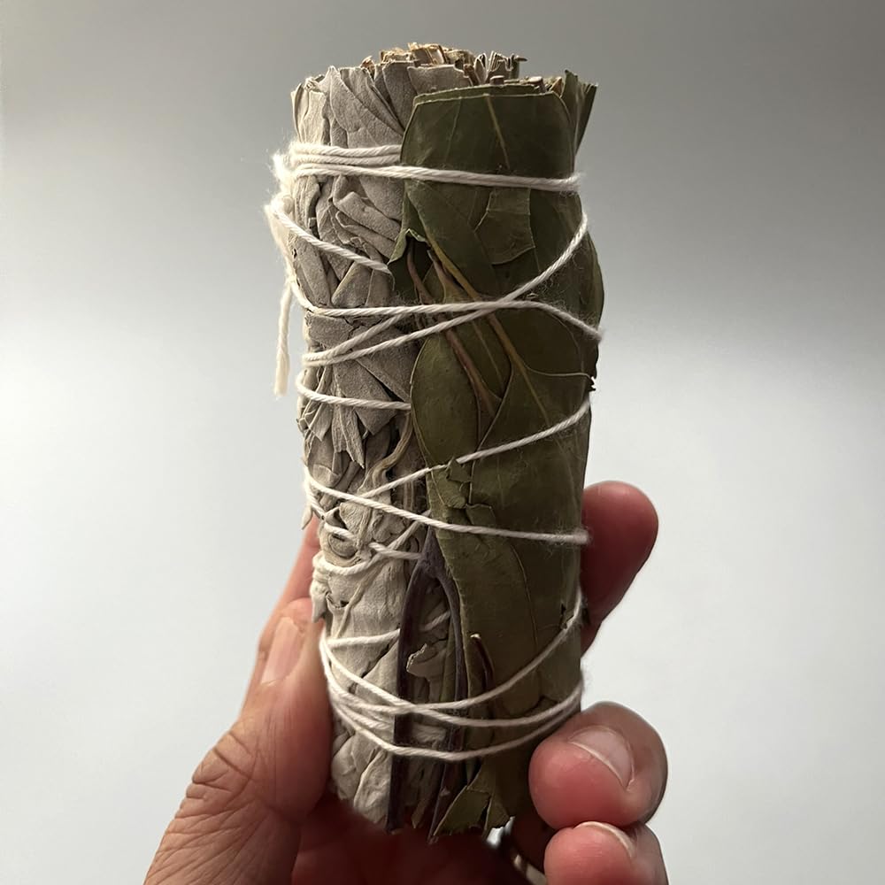 VIE Sage Smudge Stick 4" (White Sage and Eucalyptus, 4"), Grey, Pack of 1 - Image 4