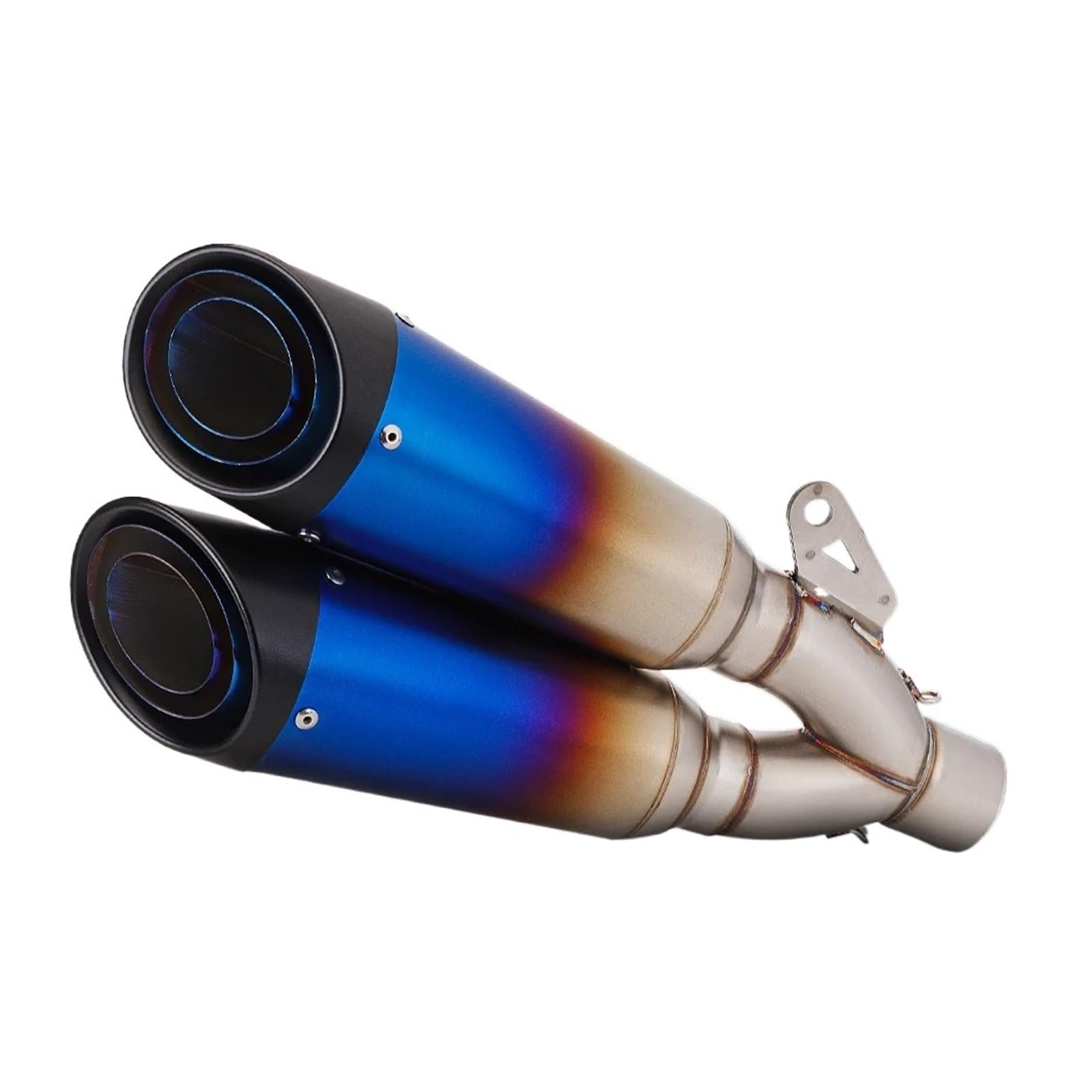 Pot d'échappement universel double sortie pour optimiser le moteur - 7