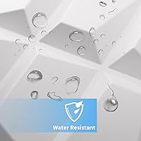 Vista 5 de Art3d Panel de pared decorativo 3D, 32 pies cuadrados de PVC, decoración de pared interior para sala de estar, dormitorio, vestíbulo, oficina, Blanco