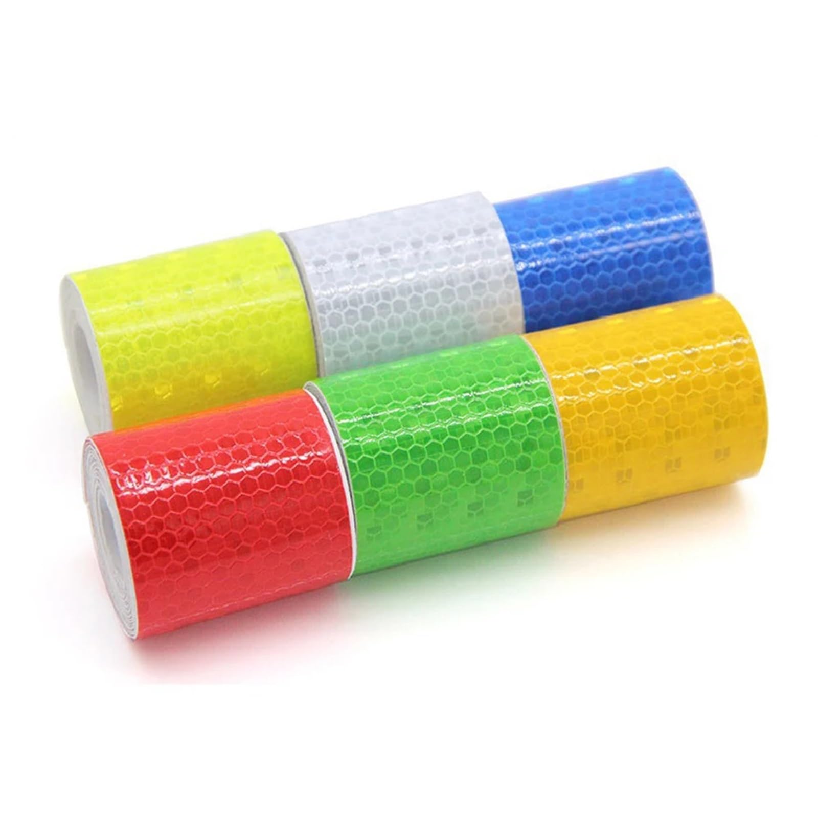 Reflektierendes Klebeband 5cm 1/3/5/10M/20M 1PC Warnlicht Reflektor Schutzaufkleber Reflektierende Folie Auto Reflektierende Sicherheitsstreifen Aufkleber Auto-Reflektorstreifen(Green,2000cm)
