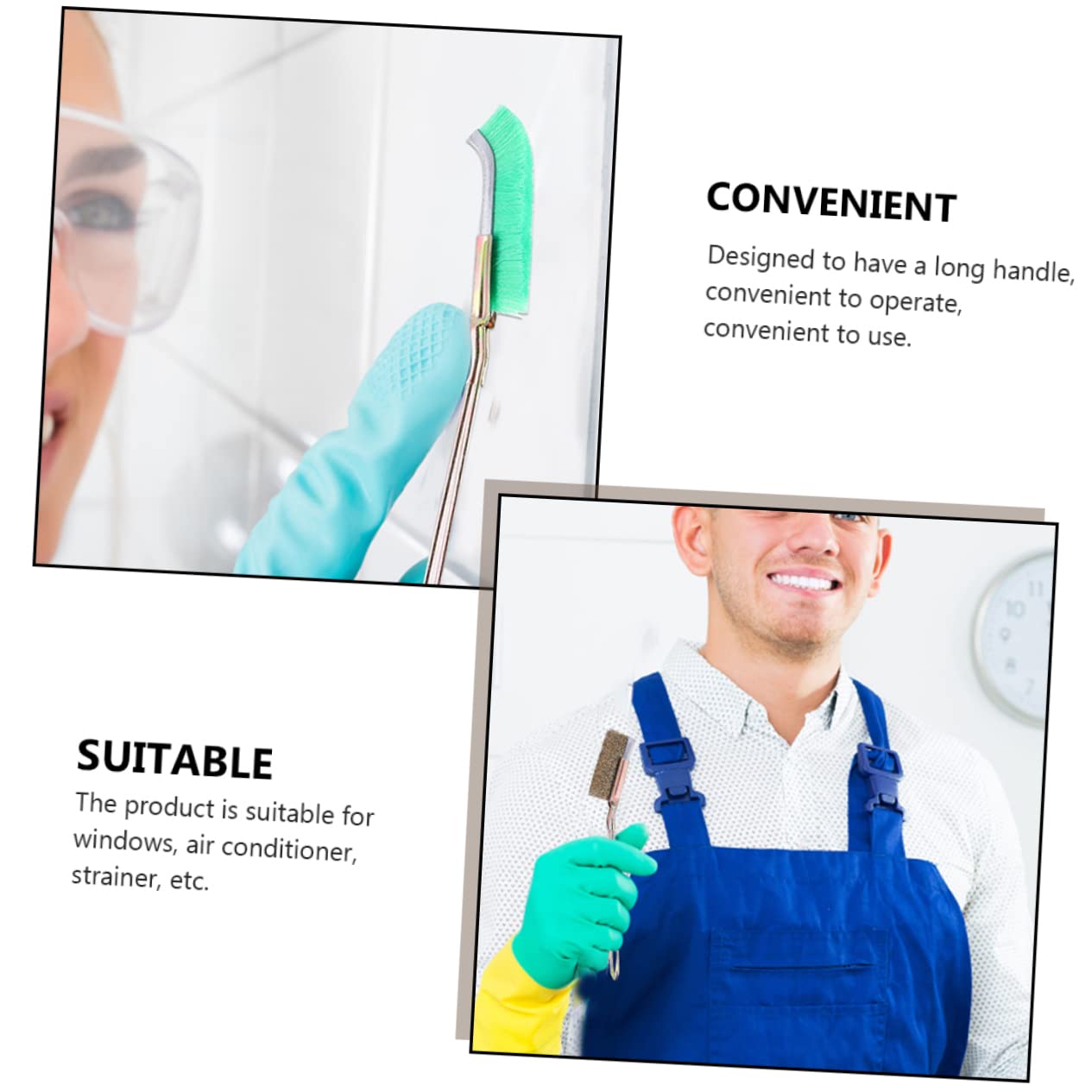 FUNOMOCYA 8pcs Wire Brush Car Cleaning Goo Scratch Wire Bristles Brush Brass Cleaner Steel Cleaning Brush Burnishing Wire Rust Brush Cleaning for Car Household Groove Brush Steel Wire