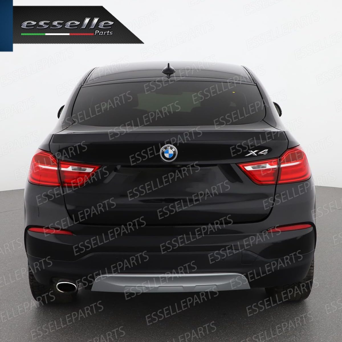 Terminale Scarico Cromato Inox Ovale per Bmw X4 F26 Plug&Play