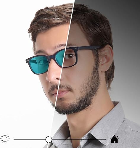 Miniatura 6 de YEIN Lentes de bloqueo de luz azul, lentes de sol grises fotocromáticos, antifatiga ocular, lentes de lectura, lentes para mujereshombres, 04-2119