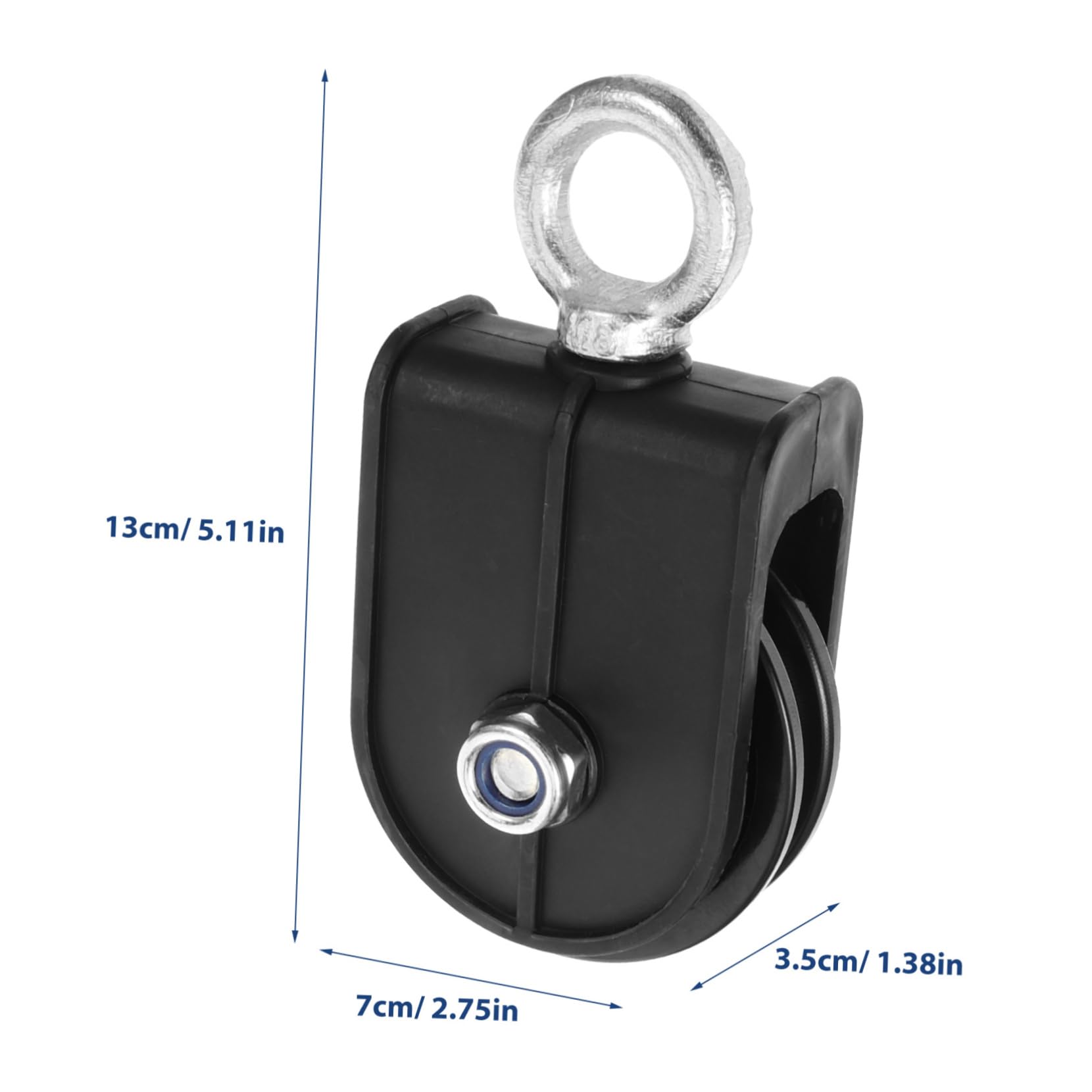 Koło pasowe do siłowni, koła pasowe łożyskowe, System krążków do linek fitness Czarny 13 x 7 x 3,5 cm