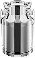 Vista 1 de DNYSYSJ Leche de acero inoxidable, 30L/7.9 galones universal herméticos de metal para leche, contenedor de almacenamiento de líquidos, lata