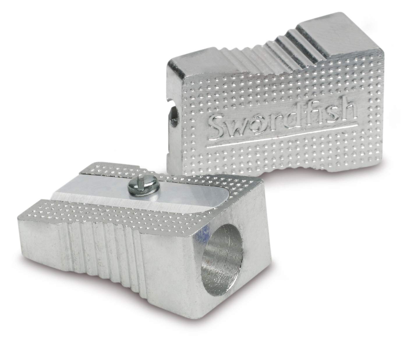 Swordfish“Metal Wedge” Single Hole Pencil Sharpener [Pack of 20] Ref: 40210