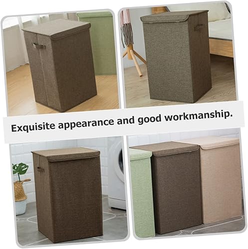 Miniatura 8 de Cestas de almacenamiento de ropa con tapa, cesta multifuncional para ropa sucia, cesta de almacenamiento de juguetes para niños, cesta de