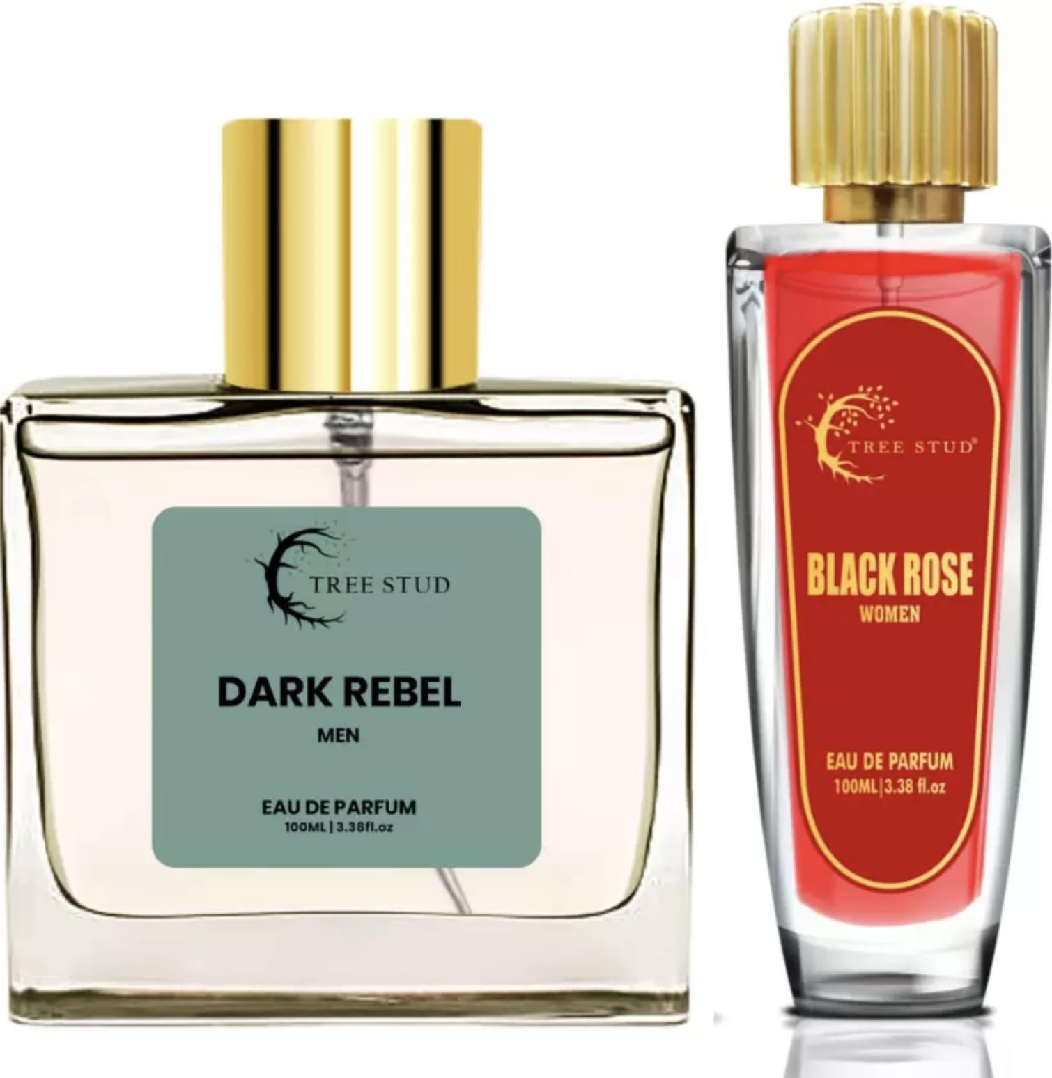TREE STUD Dark Rebel & Black Rose Perfume For Men & Women Long Lasting EDP Scent Eau de Parfum - 200 ml (For Boys & Girls)
