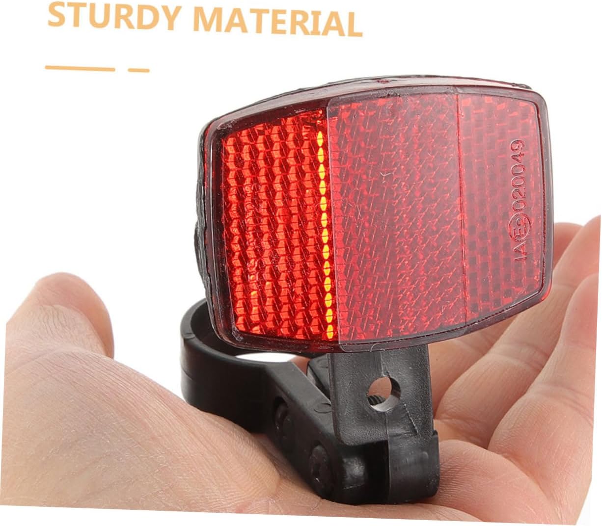 2Sets Bicycle Reflectors Front and Rear Kit Safety Warning Reflectors for Night Cycling Lightweight Design High Reflectivity for Enhanced Visibility Easy Installation