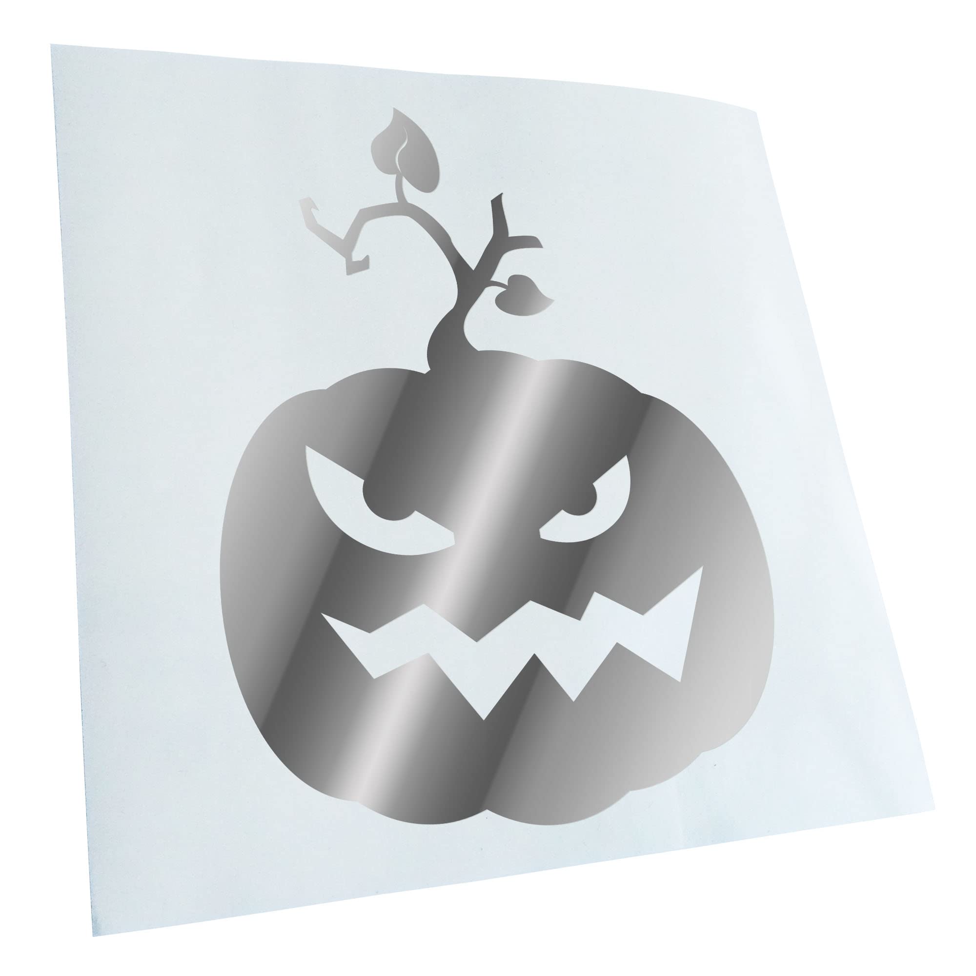 Kiwistar - Car Sticker - Chrome - 60 x 46 cm Evil Pumpkin Evil Horror Pumpkin - Rear Window Car Sticker Weatherproof for Car Truck Moped Truck - Sticker Exterior Self-Adhesive Tuning Accessories for