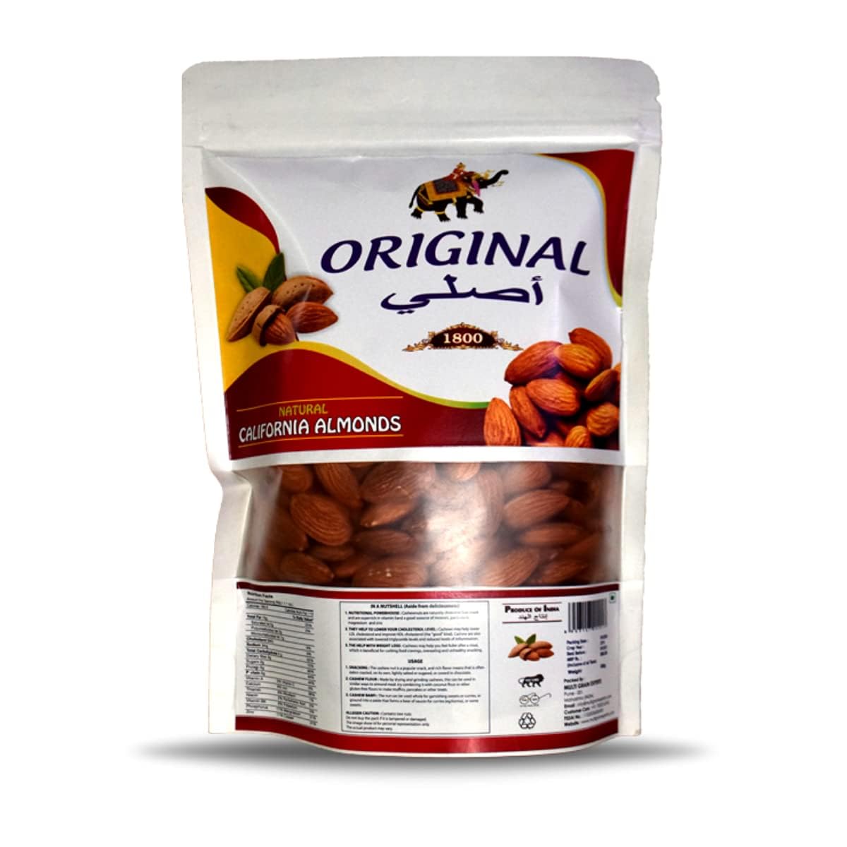 Original California Almonds 500g | Natural Fresh & Big Sized Almonds | Hand Picked Special Natural California Almond Pack of 500 gm (B0D4DHQ5XS) Amazon Price History, Amazon Price Tracker